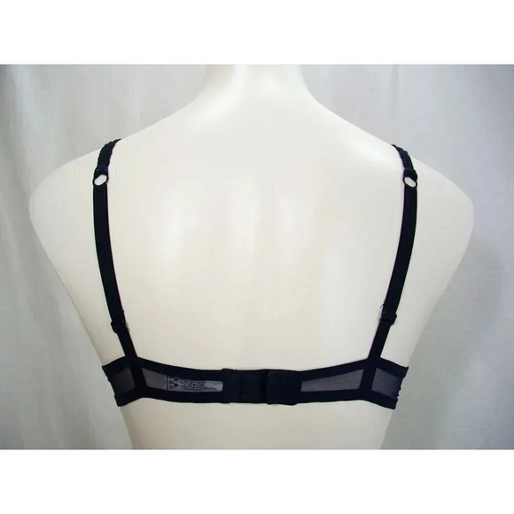 Lou Paris Rose Lace Push Up Underwire Bra 34A Black Excellent Pre-owned Conditio - Picture 4 of 4